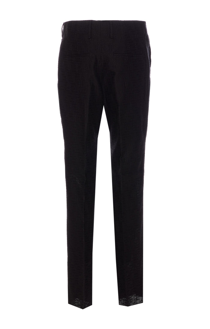 Fendi Trousers Black Linen