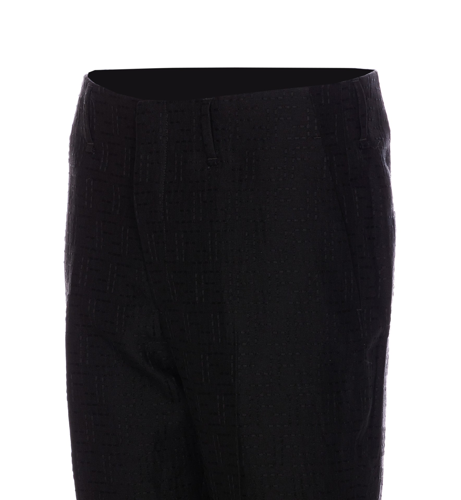 Fendi Trousers Black Linen