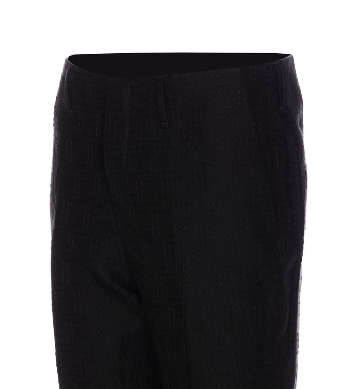 Fendi Trousers Black Linen