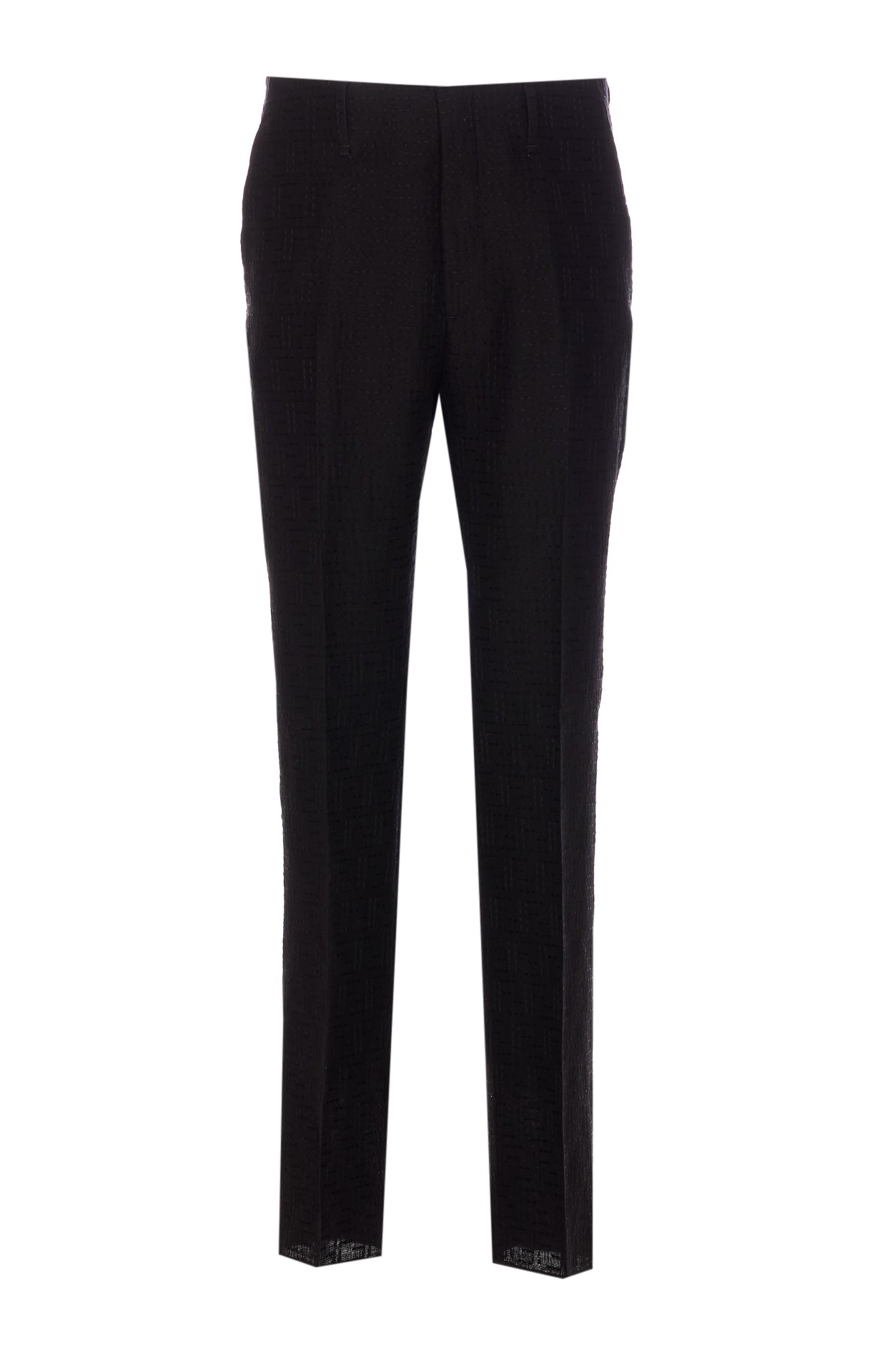 Fendi Trousers Black Linen