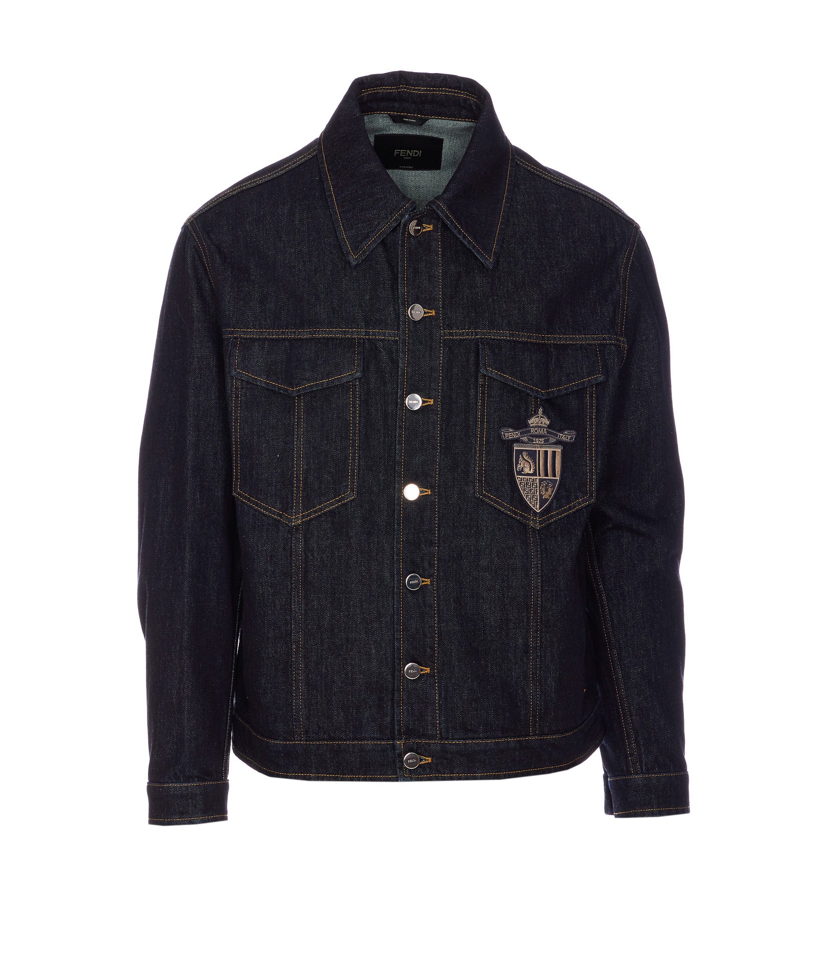 Fendi Sweaters Blue Cotton