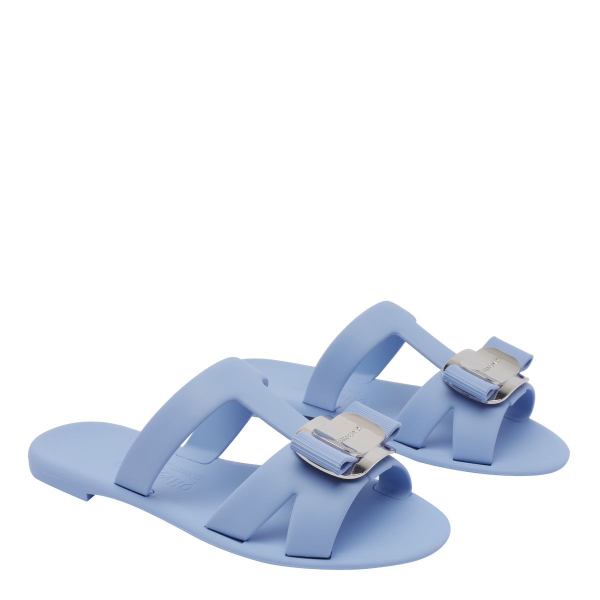 Ferragamo Sandals Blue Rubber