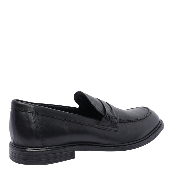 Pawelks Flat Shoes Black Calf Leather
