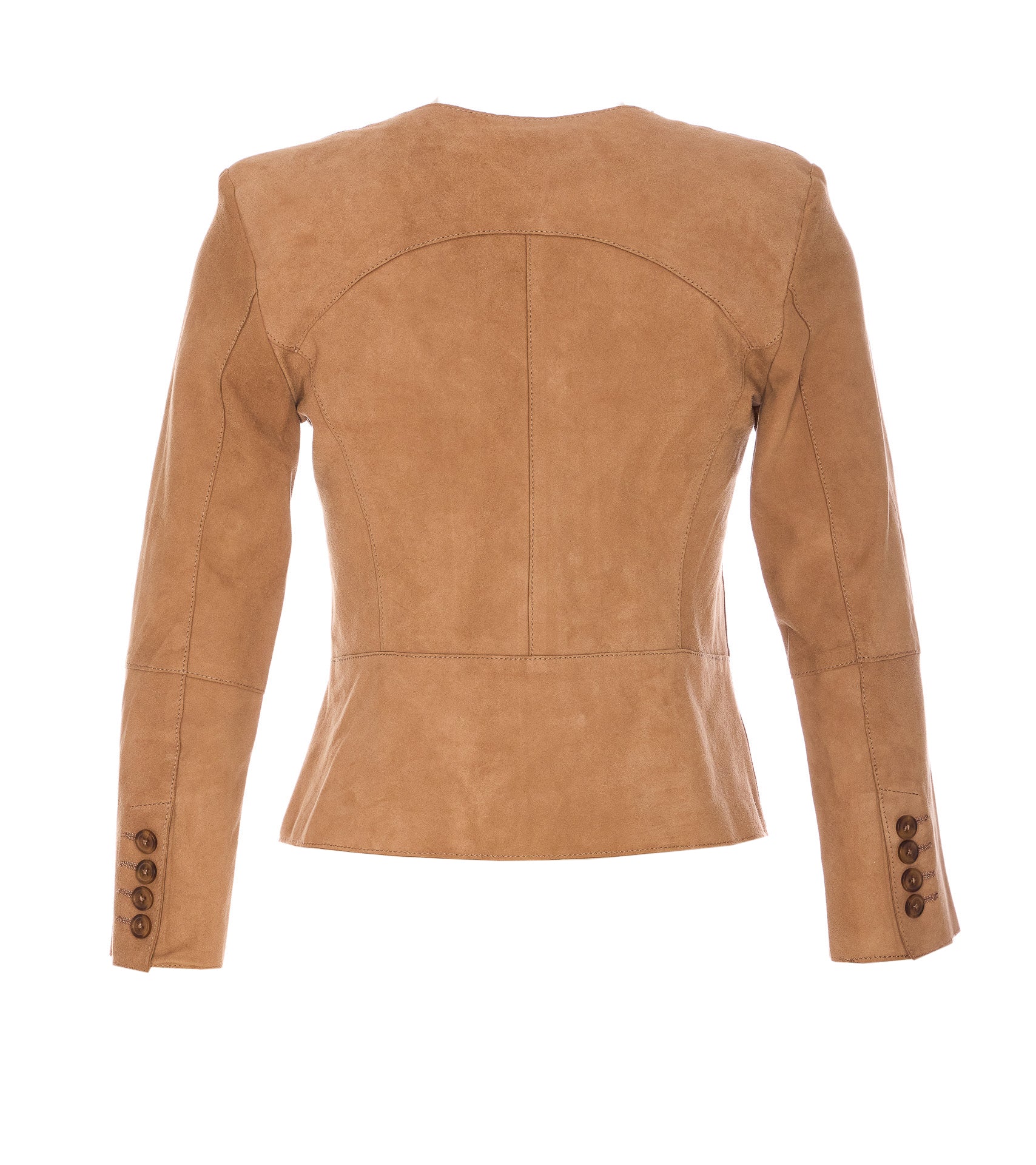 Bully Jackets Beige Genuine Leather