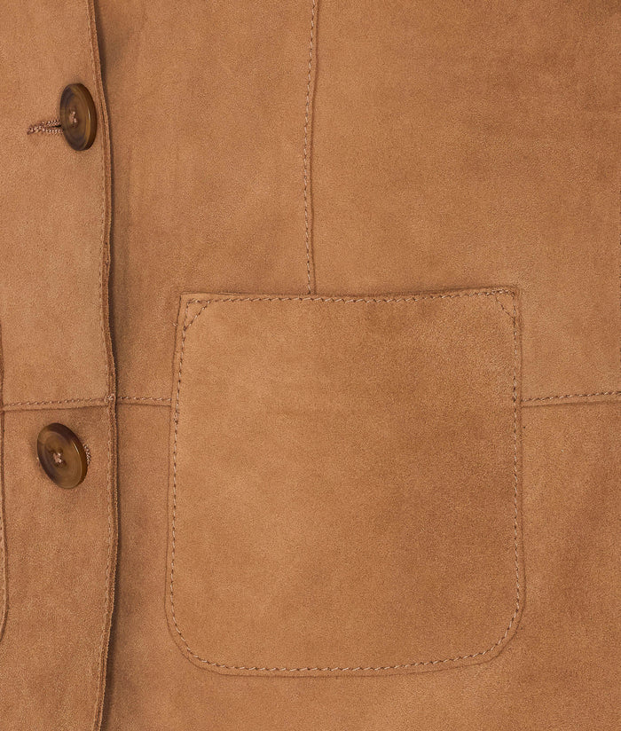 Bully Jackets Beige Genuine Leather