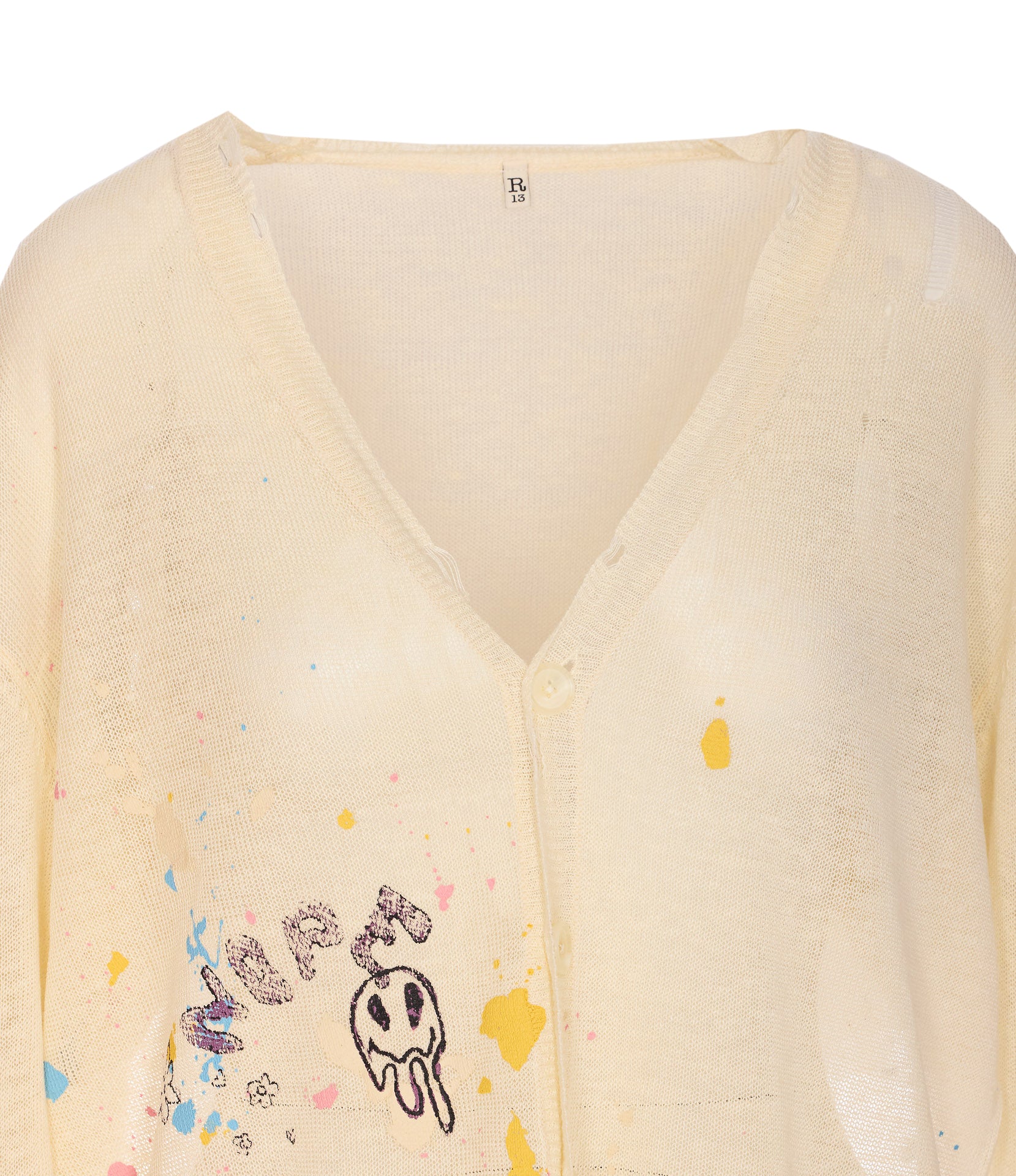 R13 Sweaters White Linen