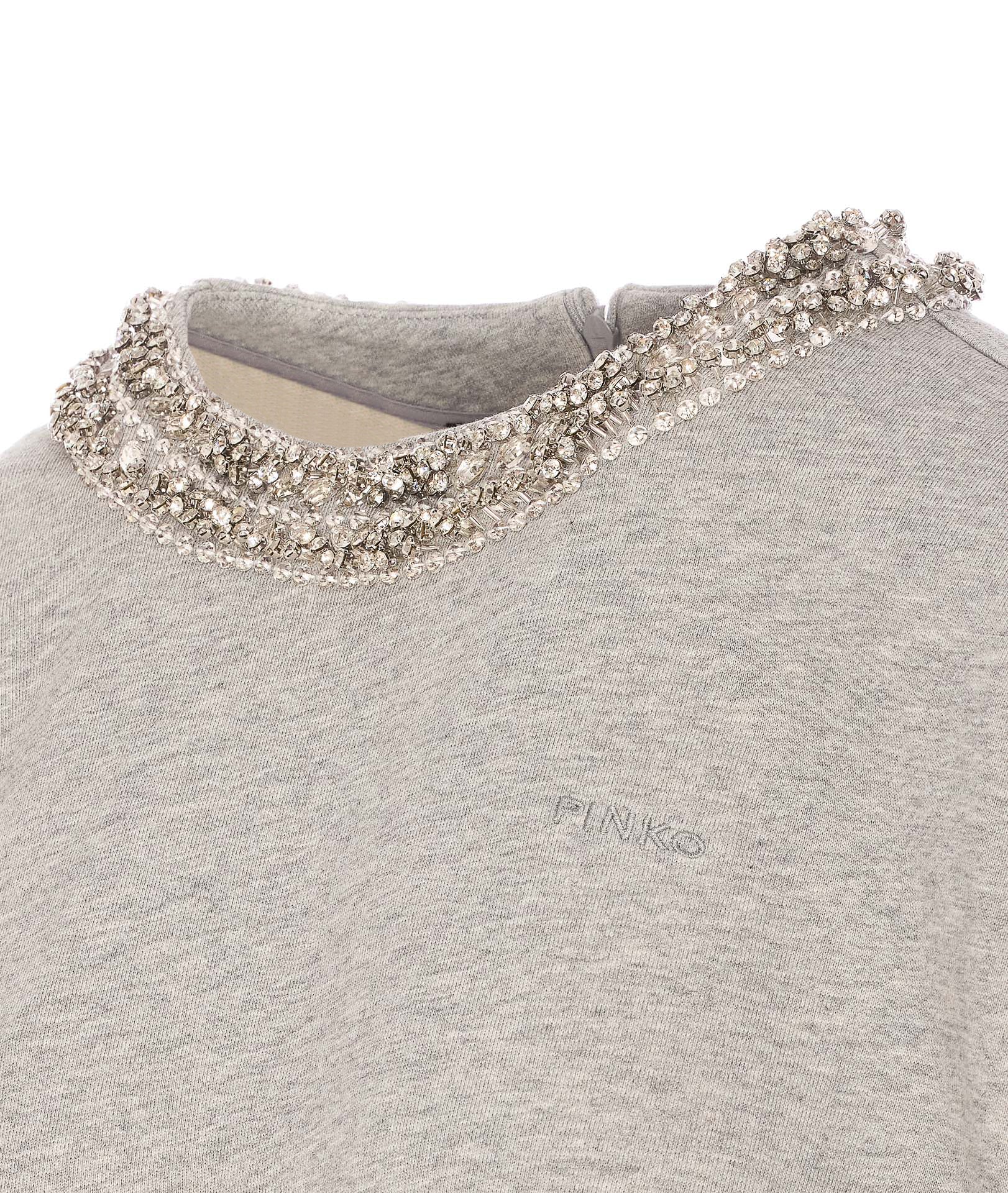 Pinko Sweaters Grey Cotton