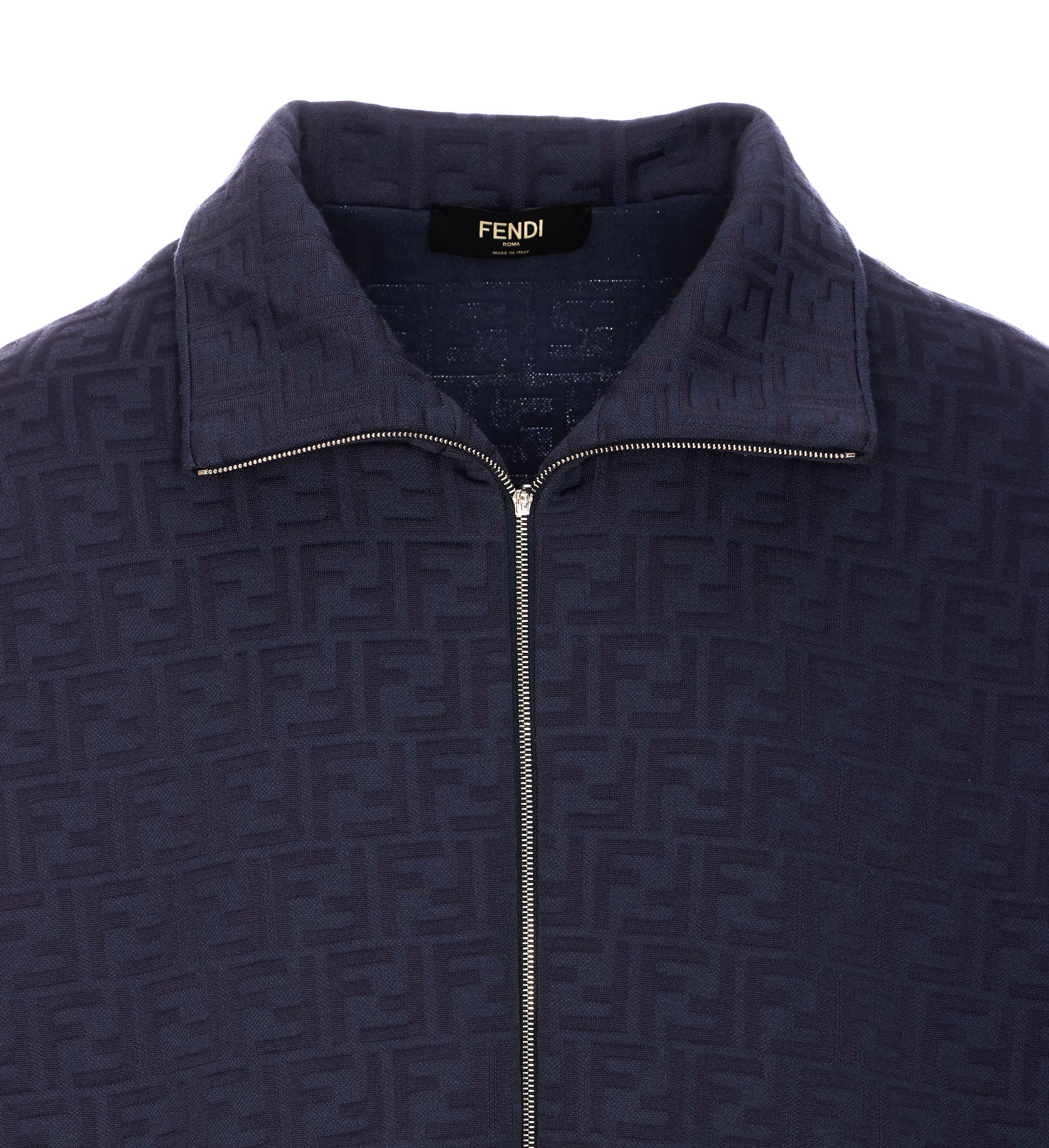 Fendi Sweaters Blue Polyester