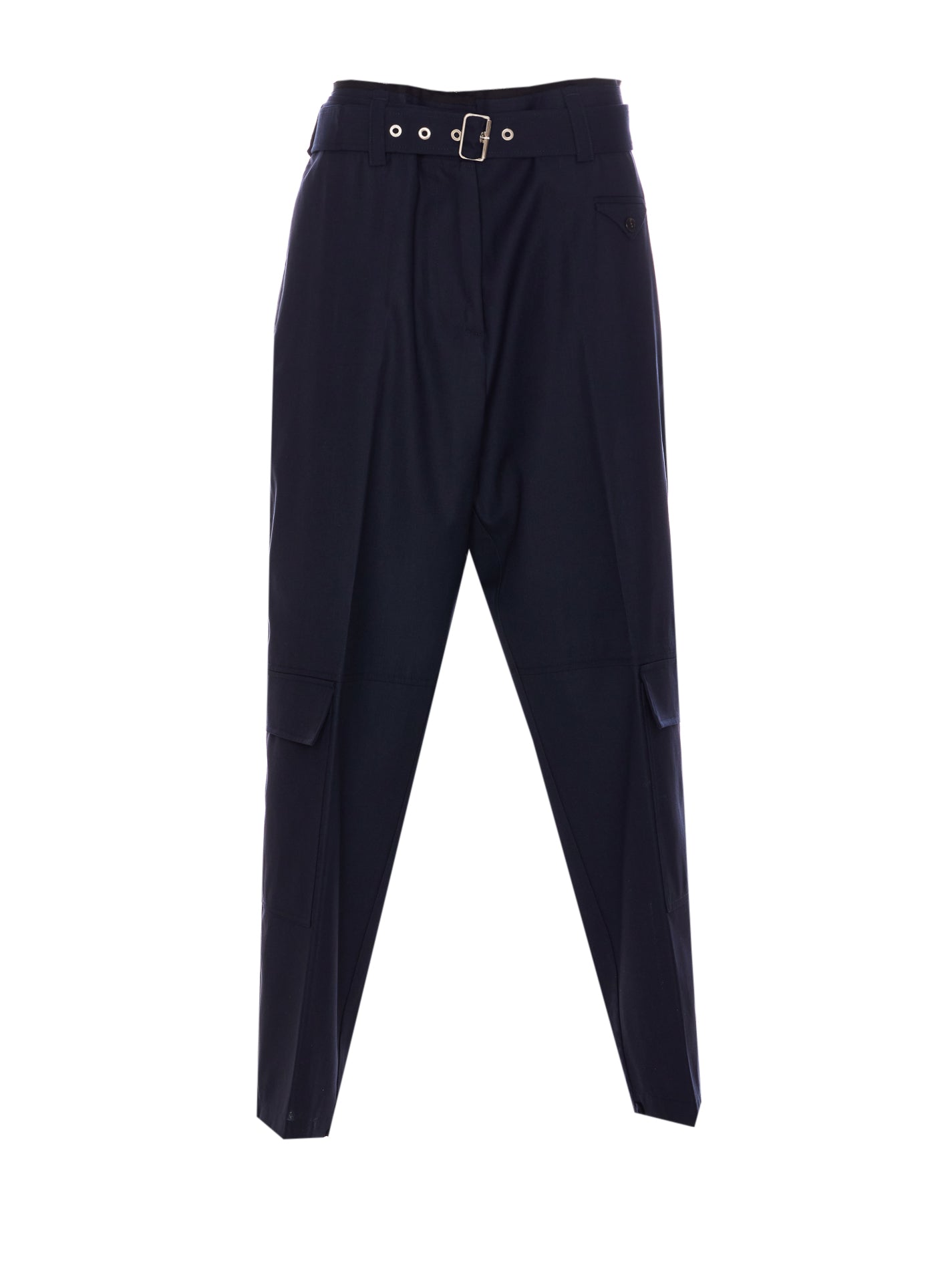 Pinko Trousers Blue Wool