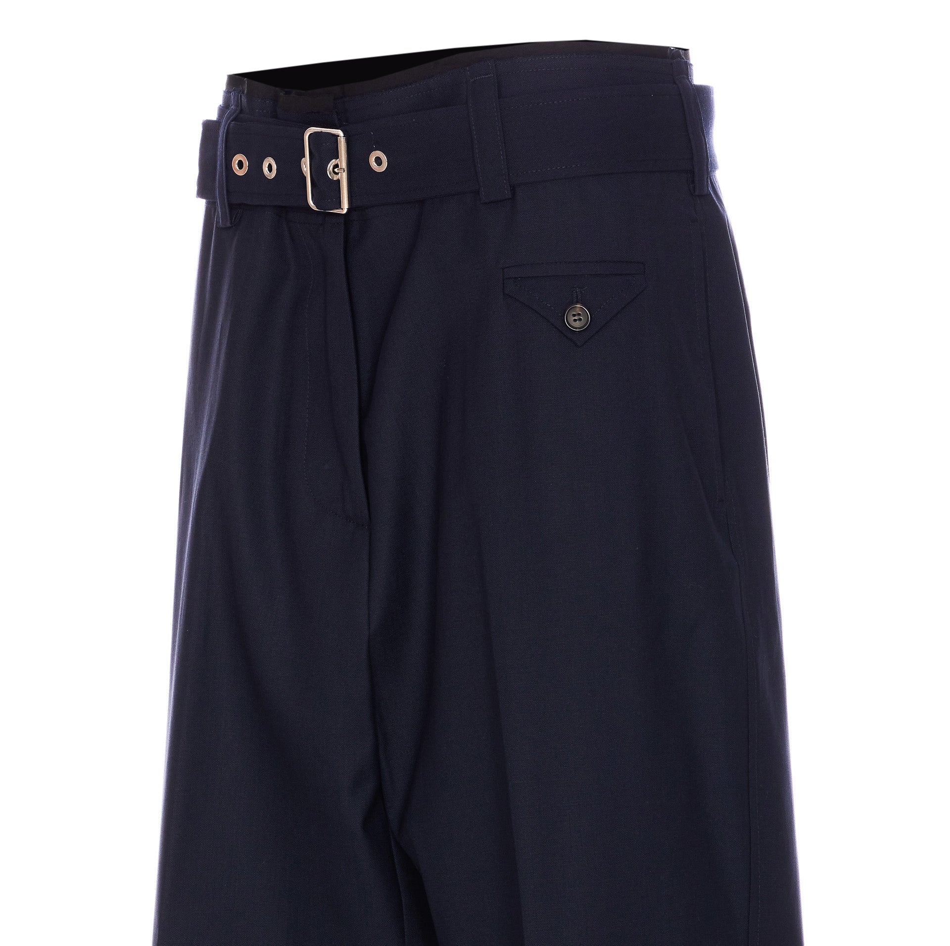 Pinko Trousers Blue Wool