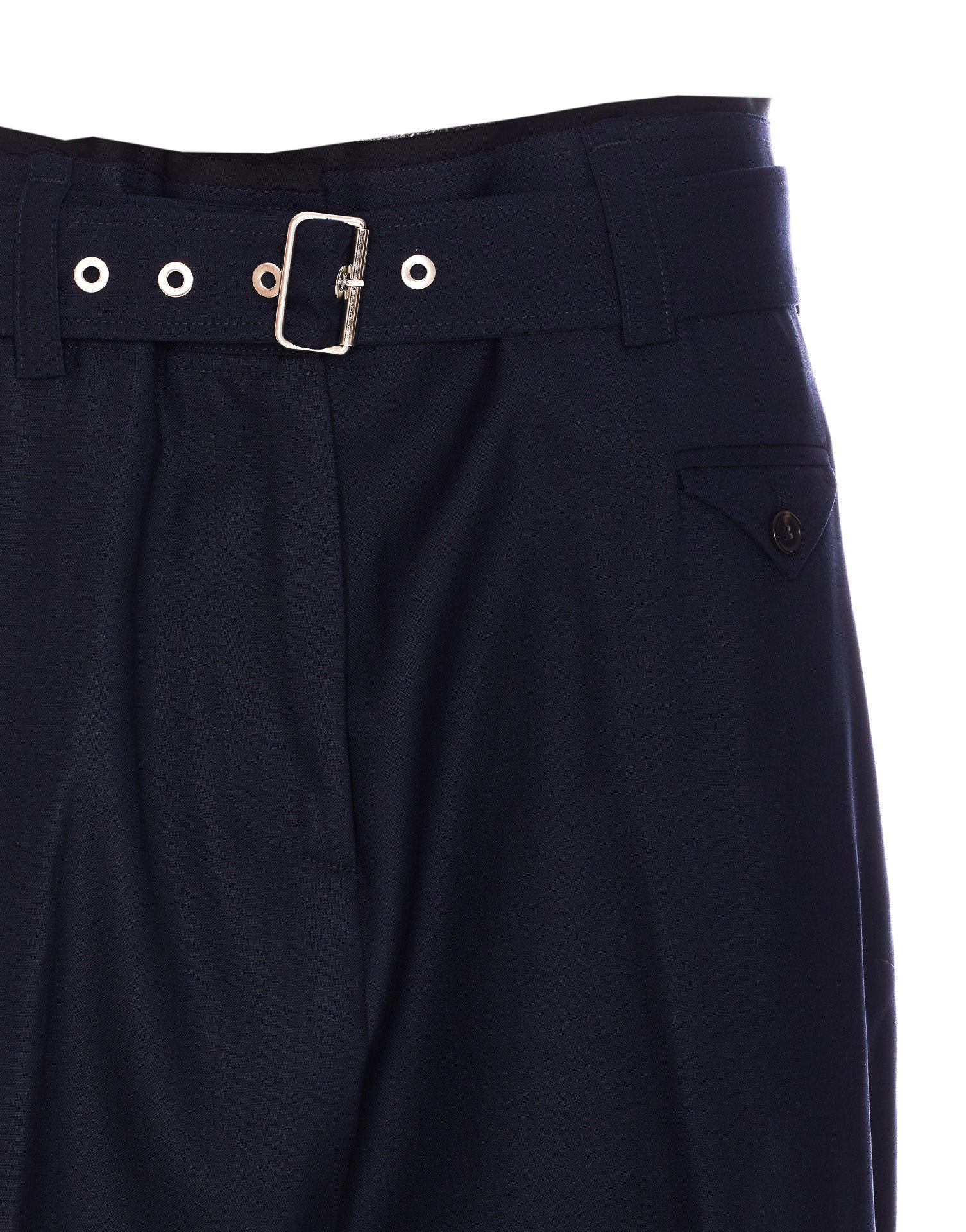 Pinko Trousers Blue Wool