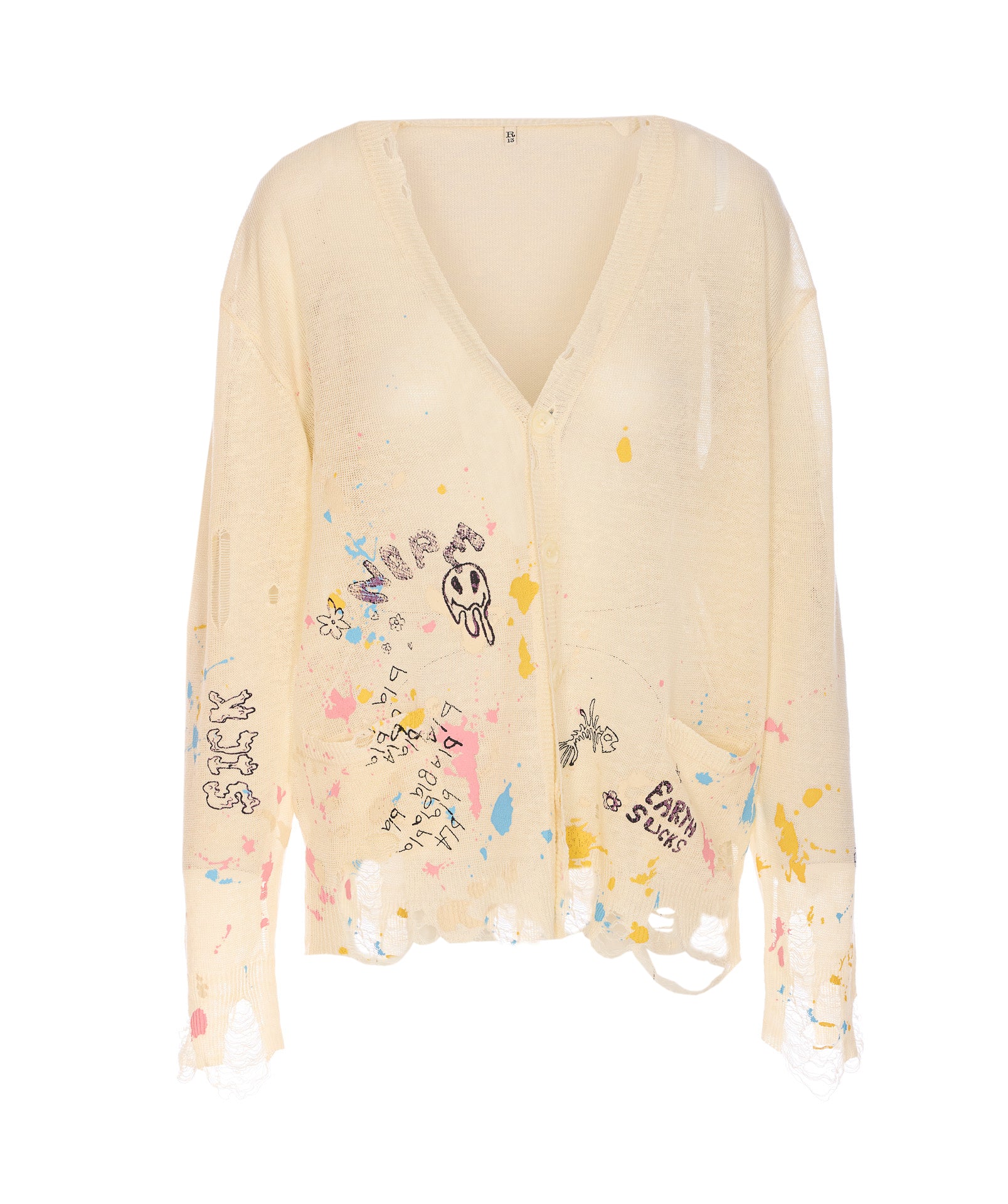R13 Sweaters White Linen