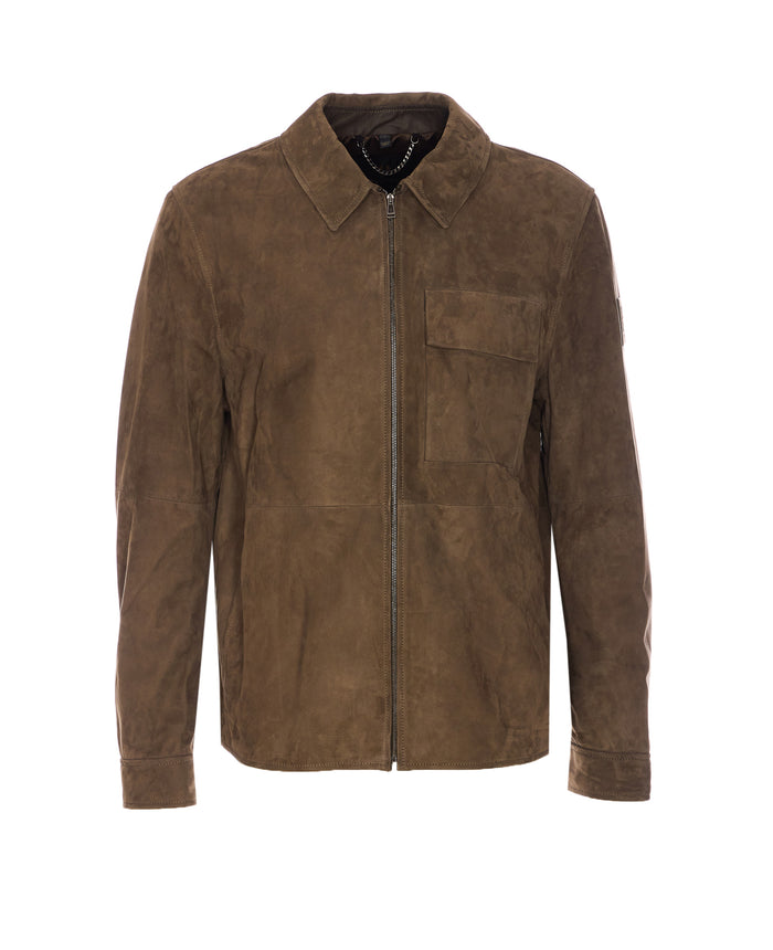 Belstaff Jackets Green Lamb Leather