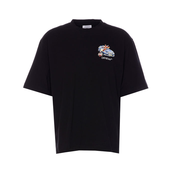 Off White T-Shirts And Polos Black Cotton