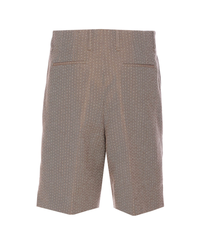 Fendi Shorts Beige Cotton