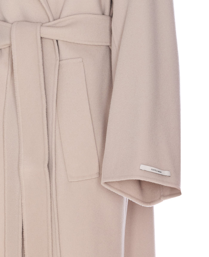 Sportmax Coats Beige Virgin Wool