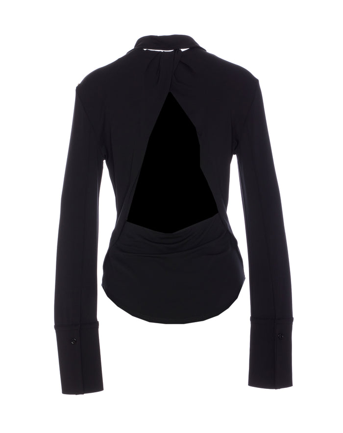 SportMax T-shirts and Polos Black Viscose