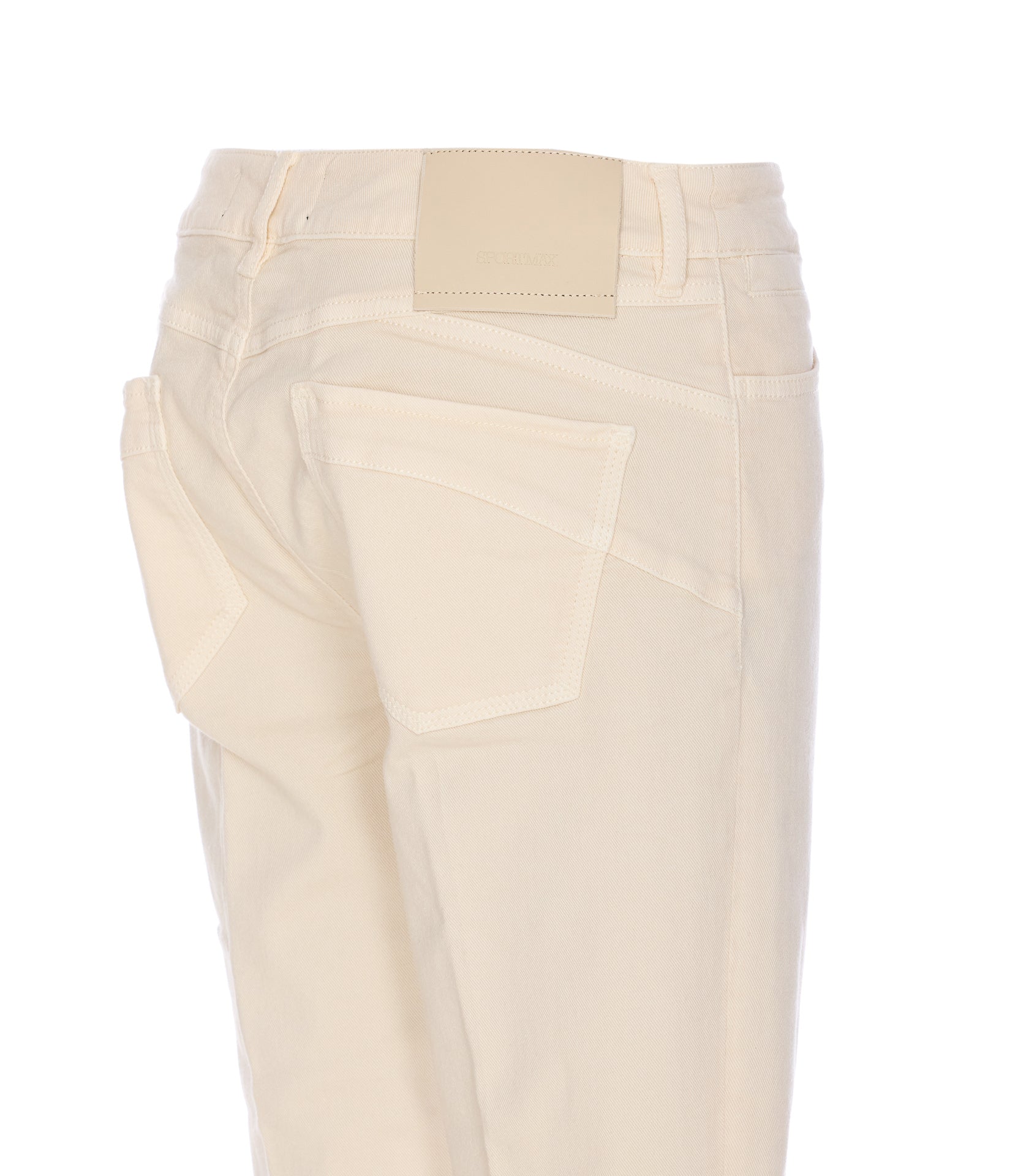 Sportmax Trousers White Cotton