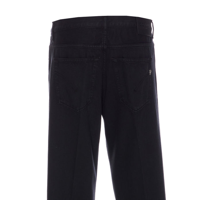 Dondup Trousers Black Cotton