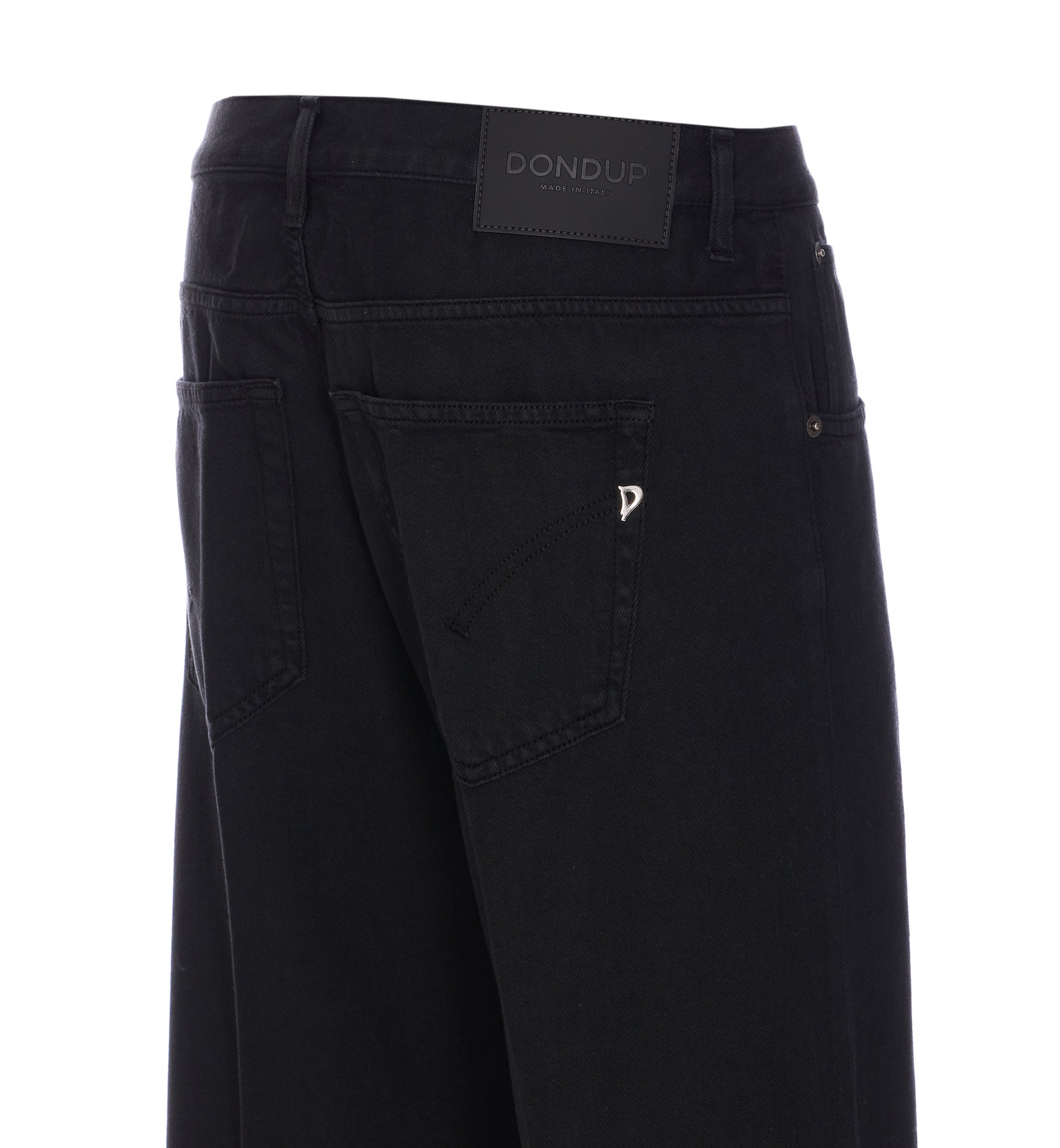 Dondup Trousers Black Cotton