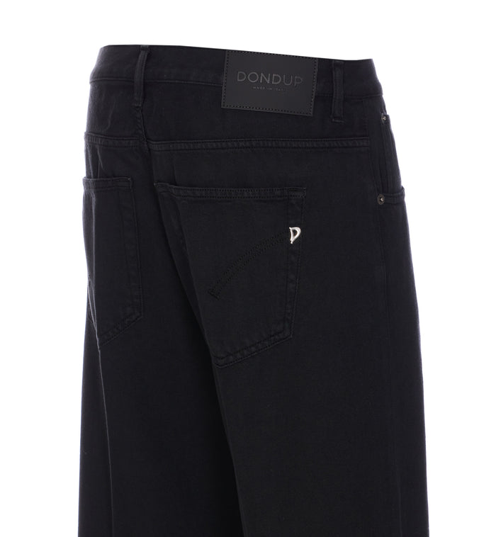 Dondup Trousers Black Cotton
