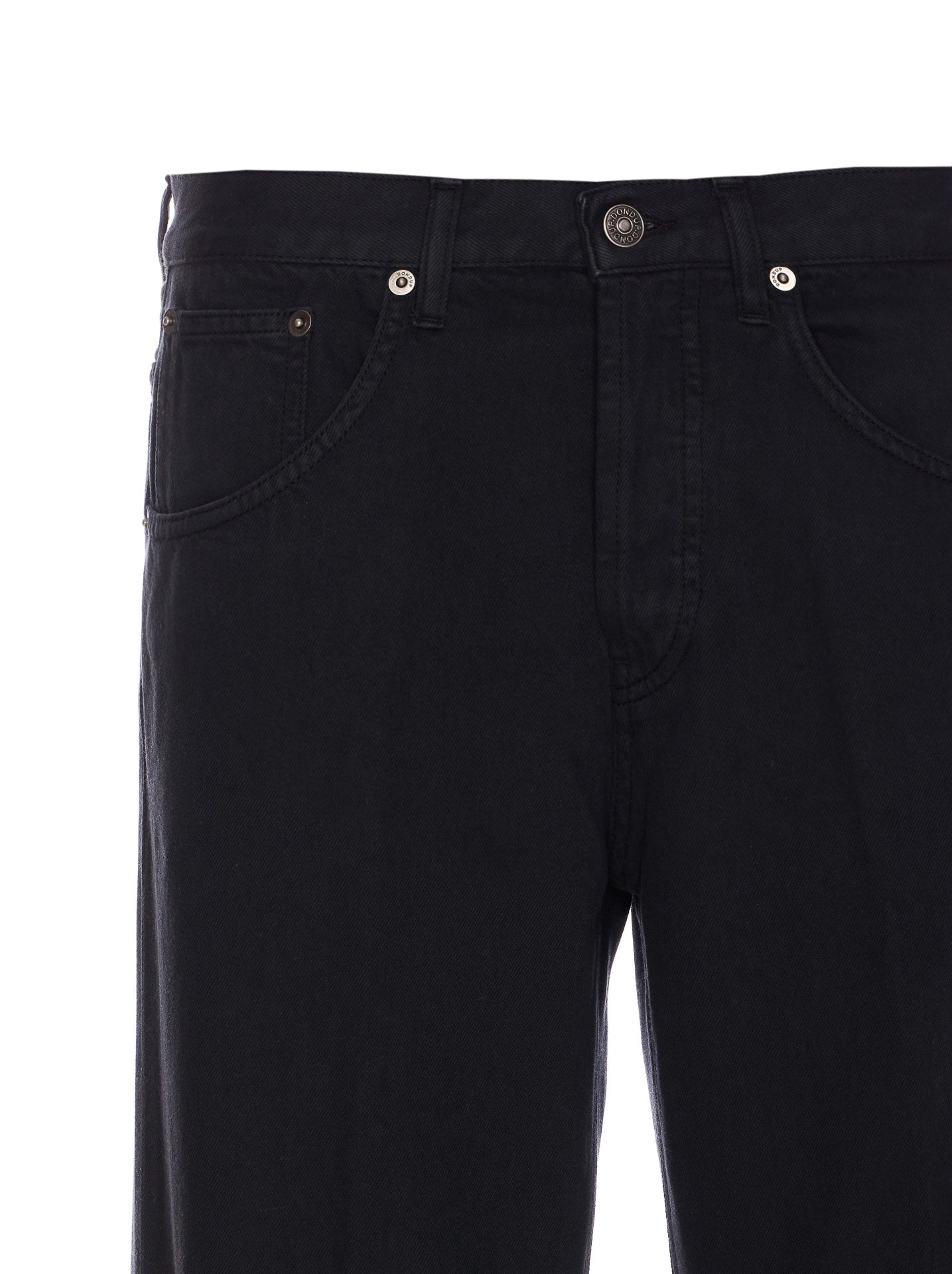 Dondup Trousers Black Cotton