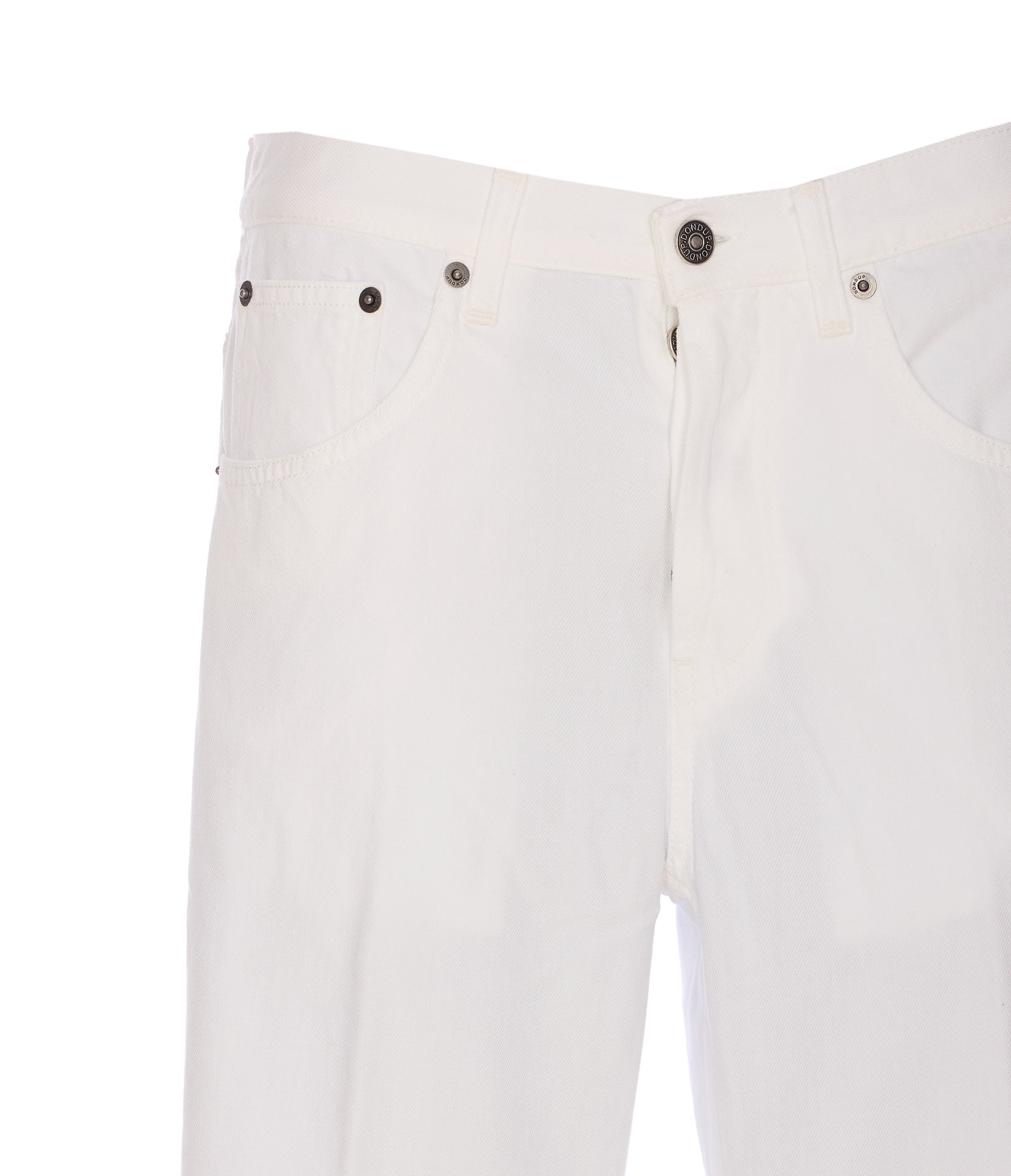 Dondup Trousers White Cotton