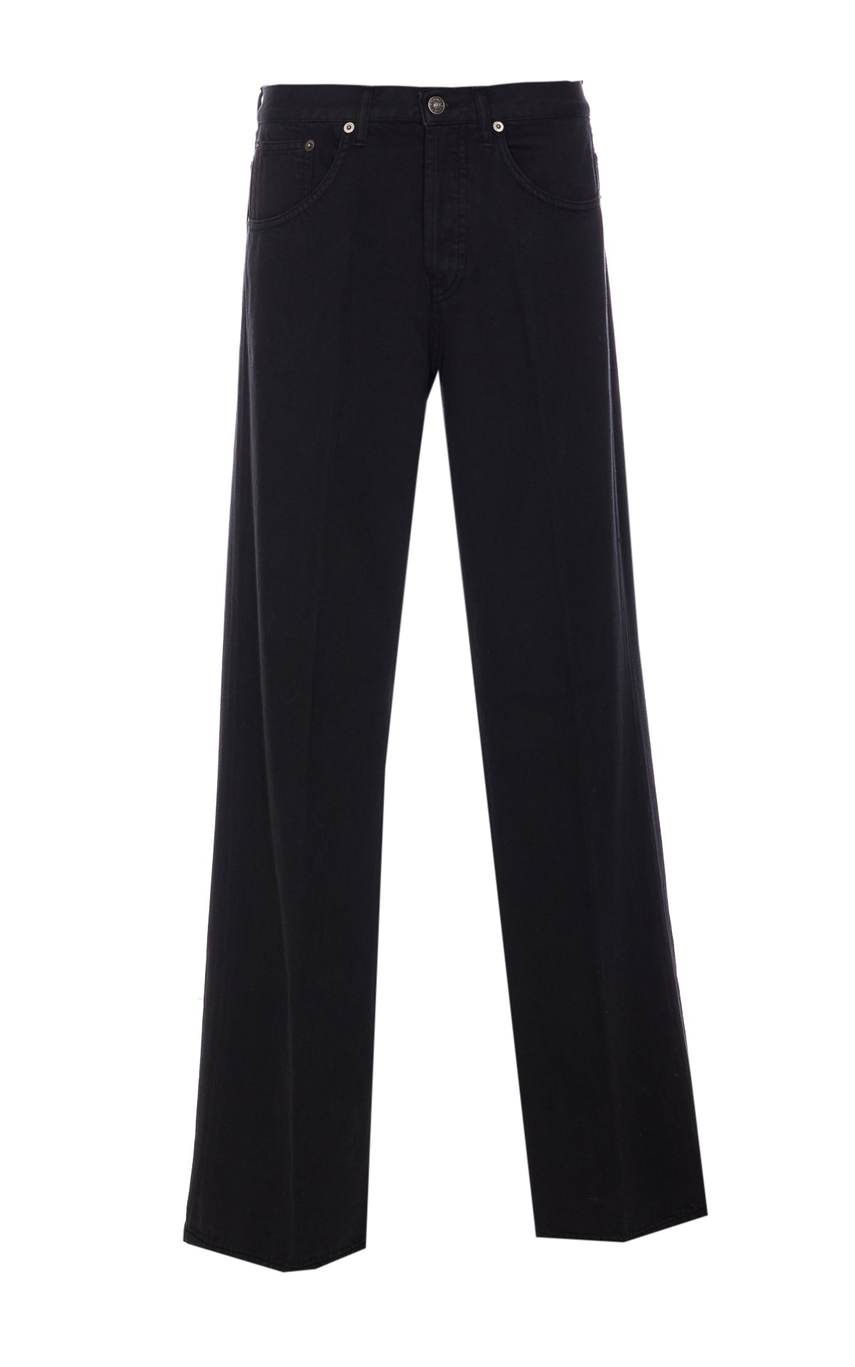 Dondup Trousers Black Cotton