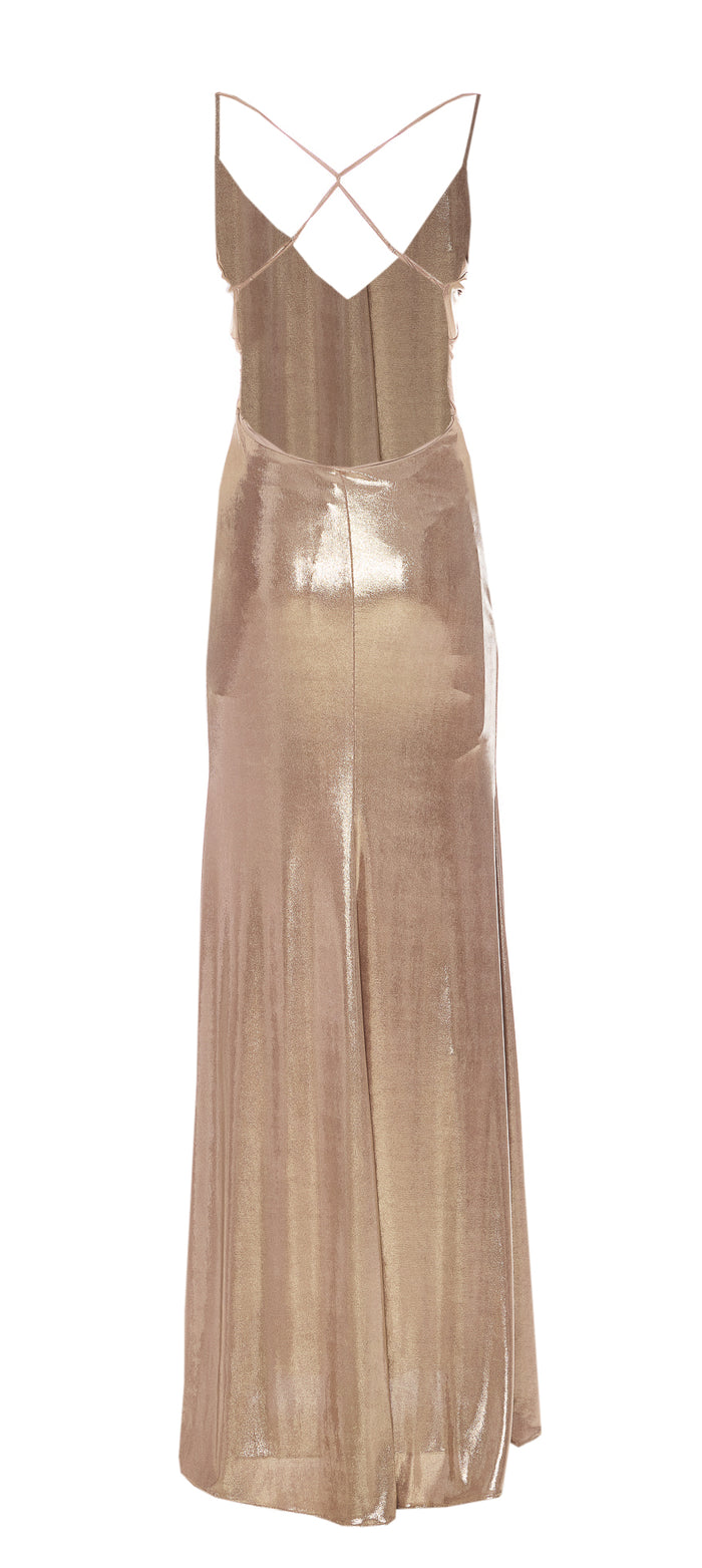 Aniye By Dresses Golden Viscose