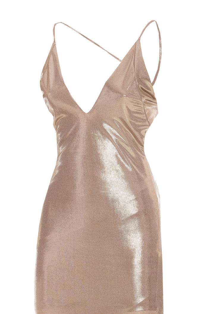 Aniye By Dresses Golden Viscose