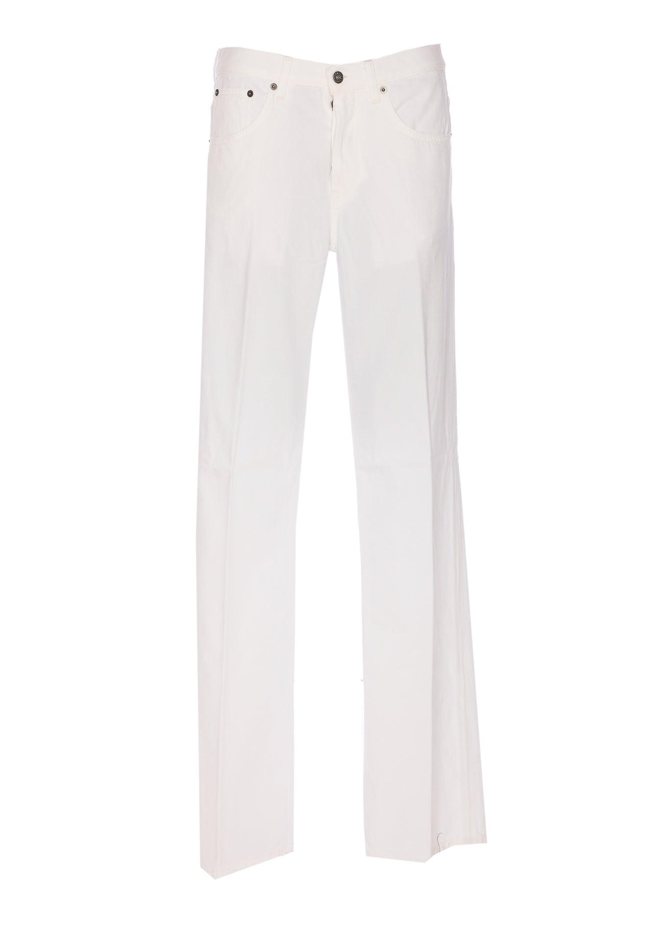 Dondup Trousers White Cotton