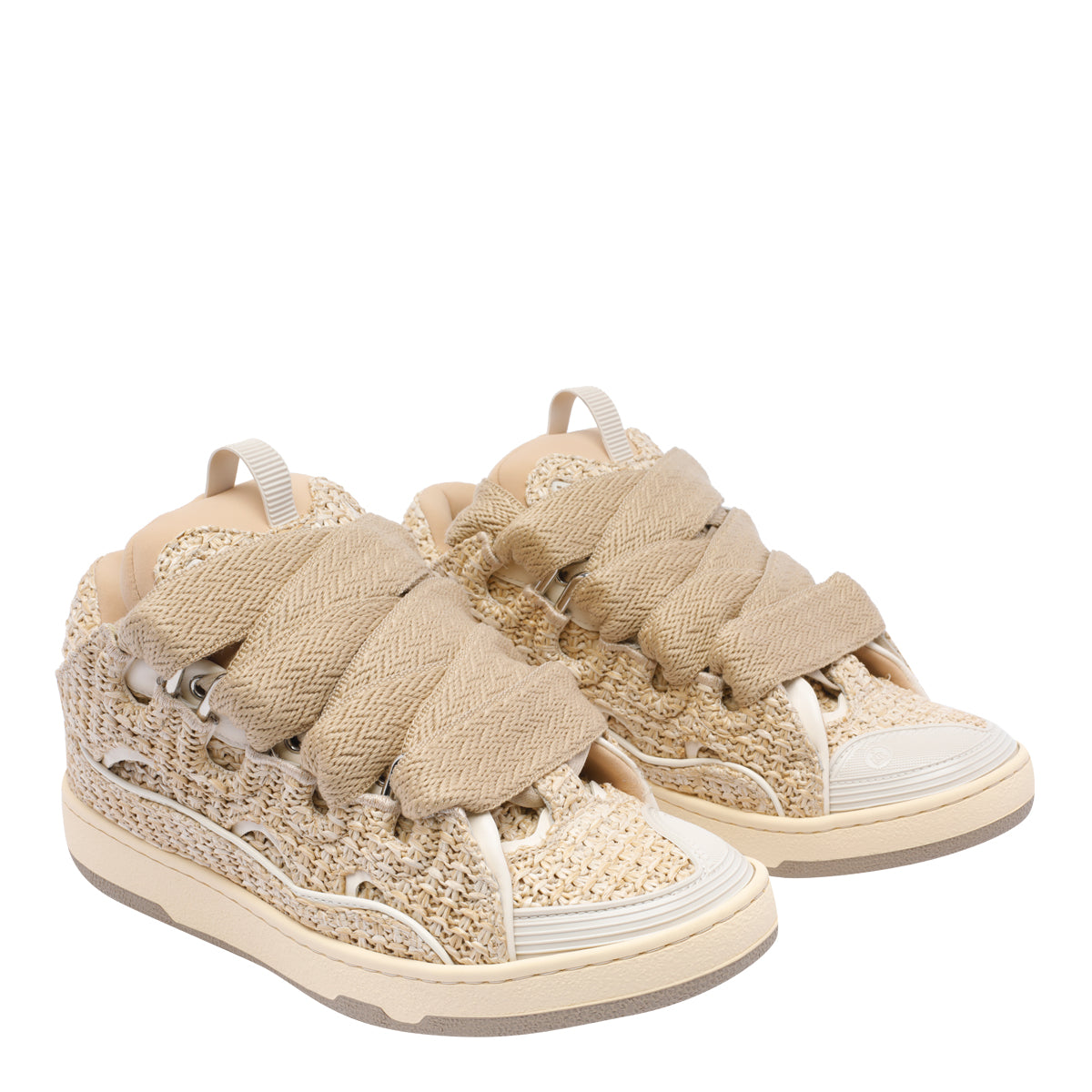 Lanvin Sneakers Beige Polyester/rubber Sole