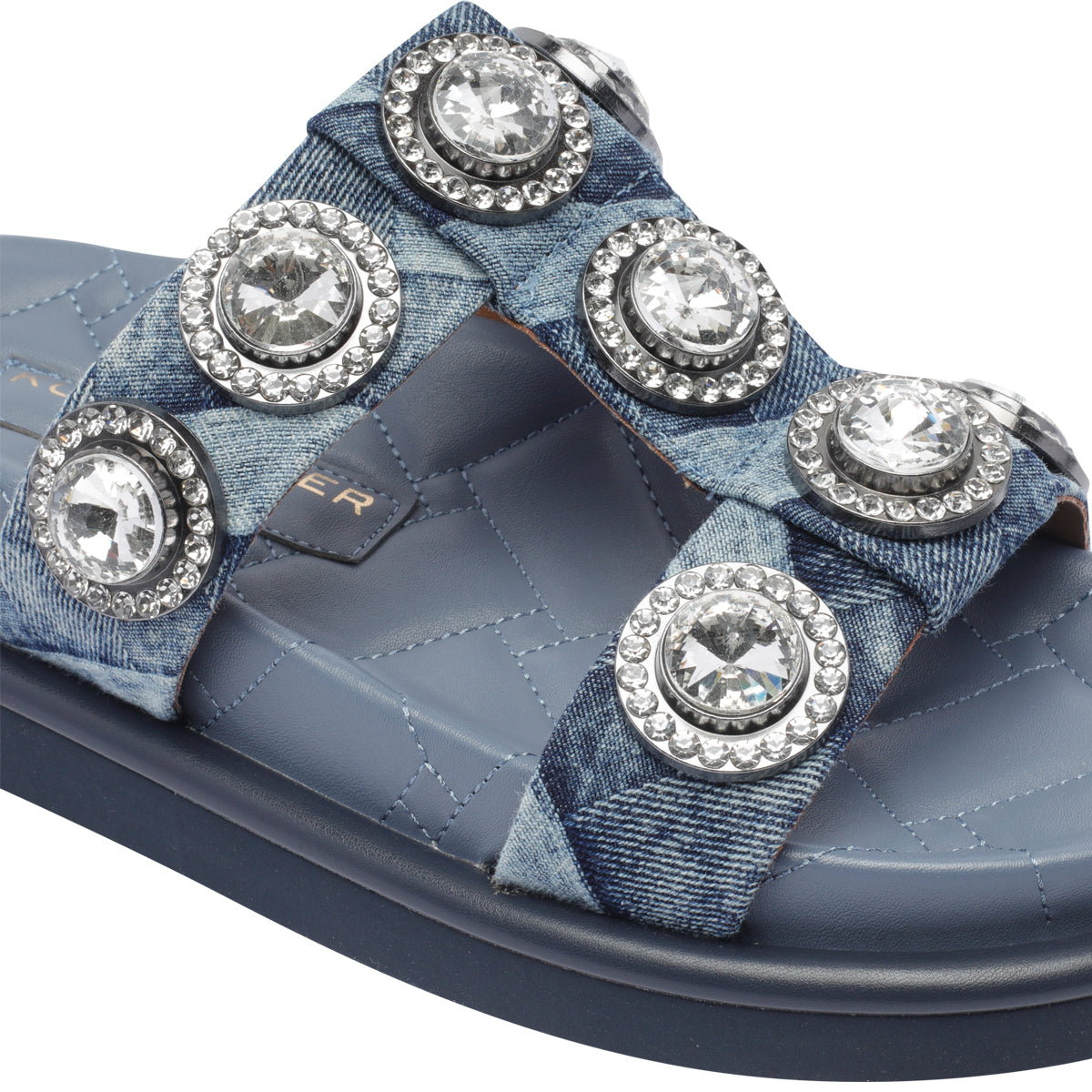 Kurt Geiger Sandals Blue Fabric/rubber Sole