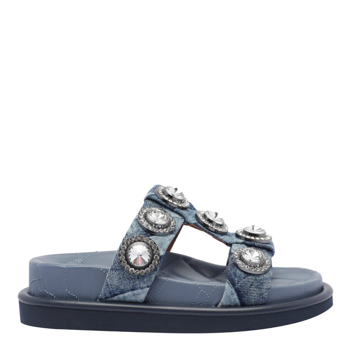 Kurt Geiger Sandals Blue Fabric/rubber Sole