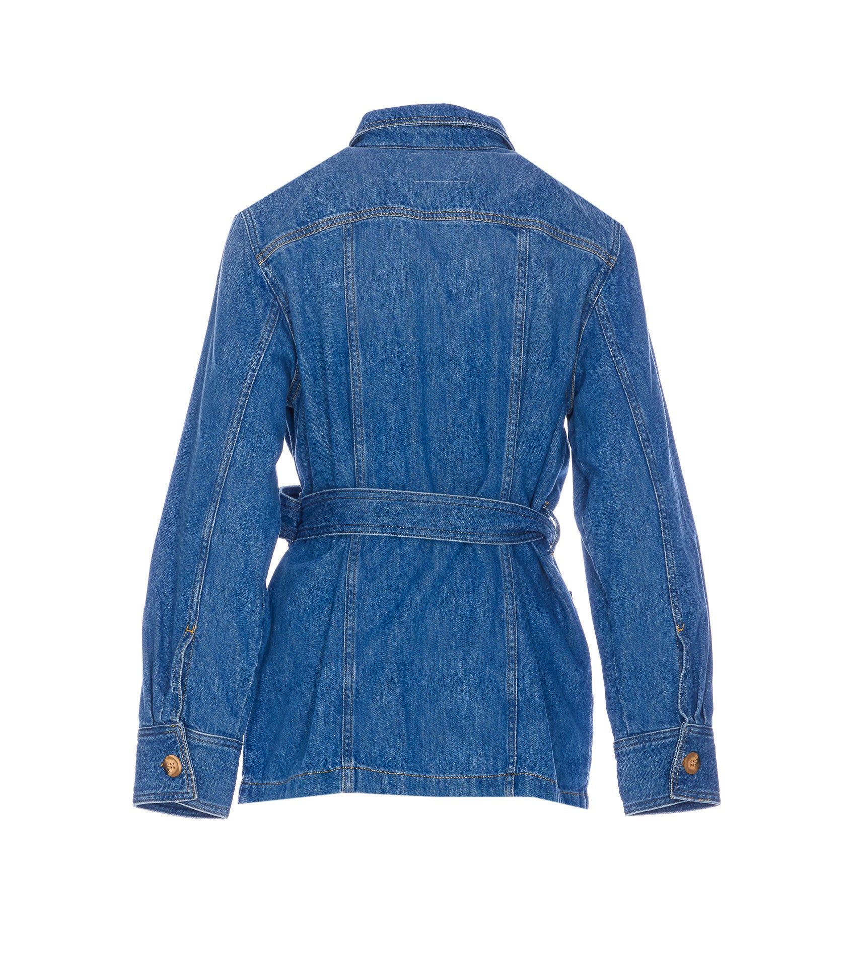 Twin-Set Jackets Blue Cotton