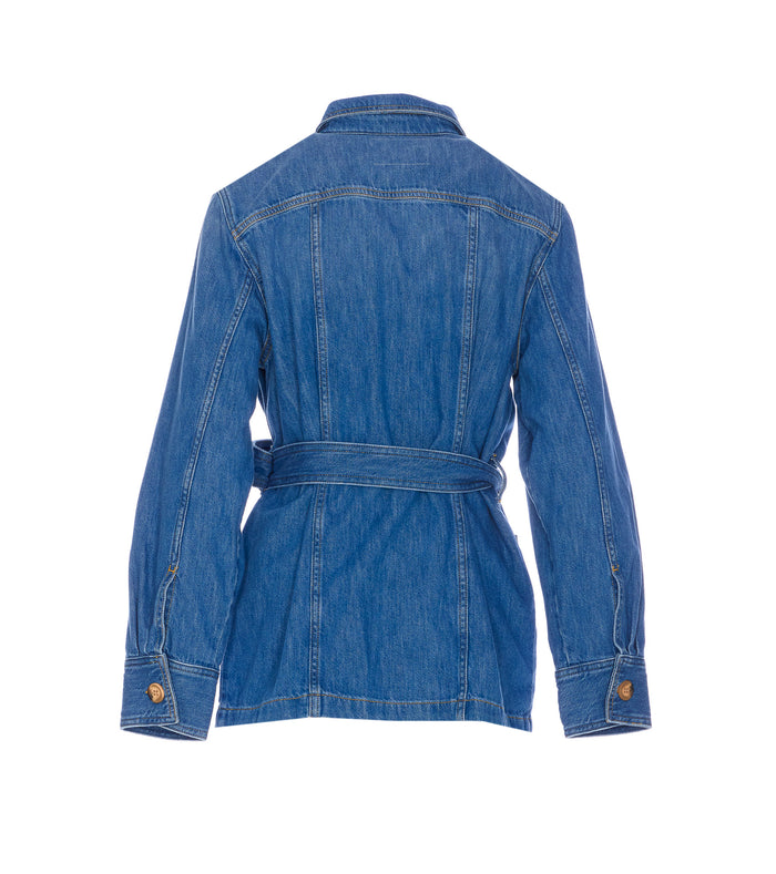 Twin-Set Jackets Blue Cotton