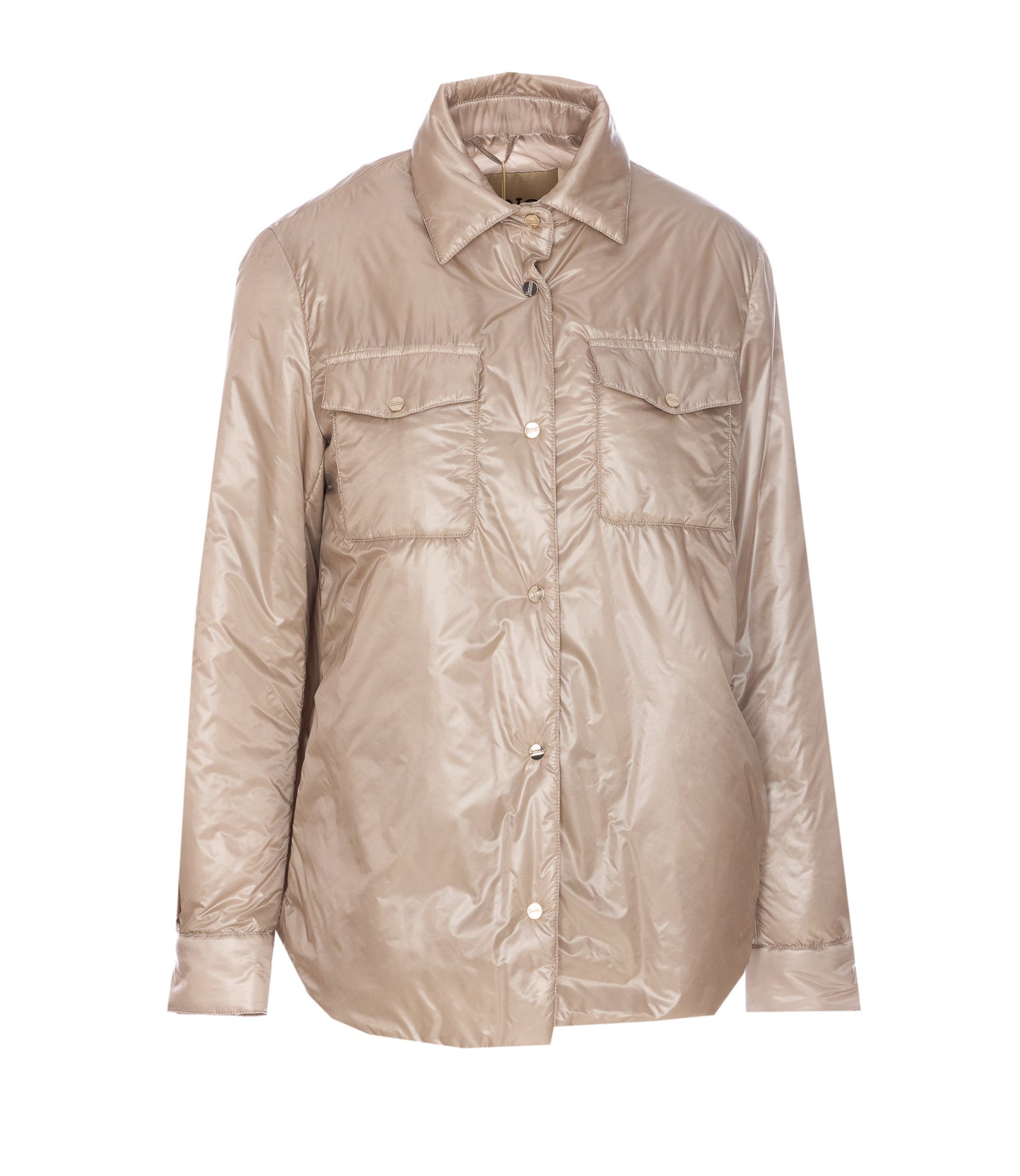 Herno Shirts Beige Polyamide