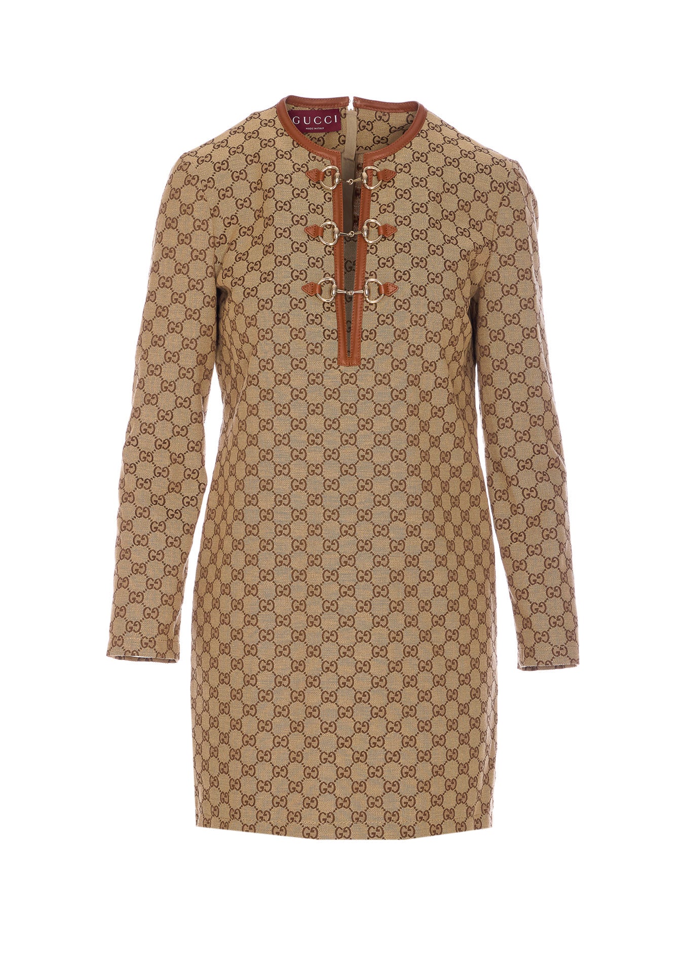 Gucci Dresses Beige Cotton