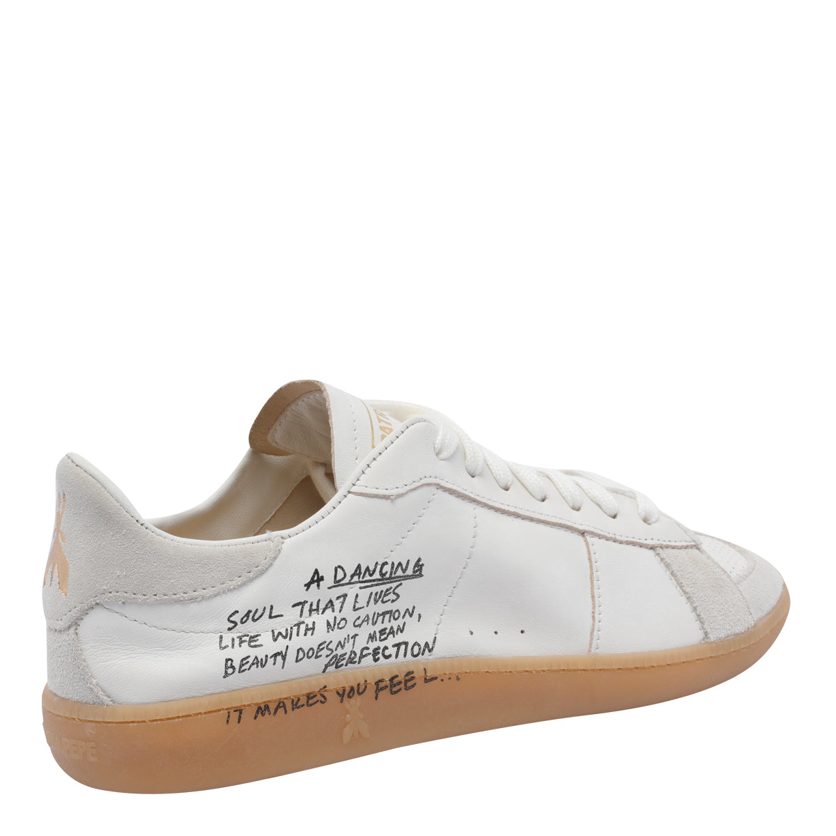 Patrizia Pepe Sneakers White Calf Leather/rubber Sole