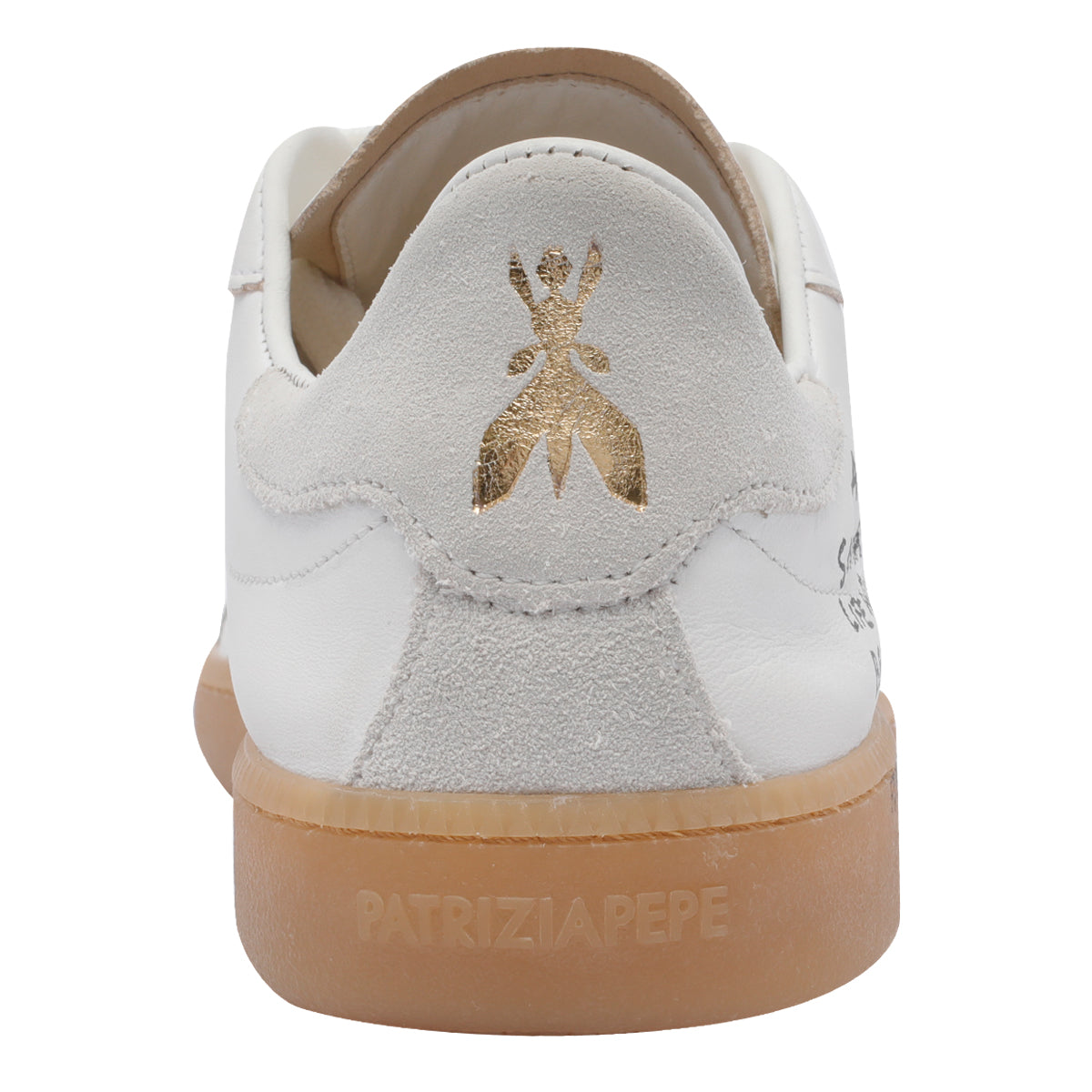 Patrizia Pepe Sneakers White Calf Leather/rubber Sole