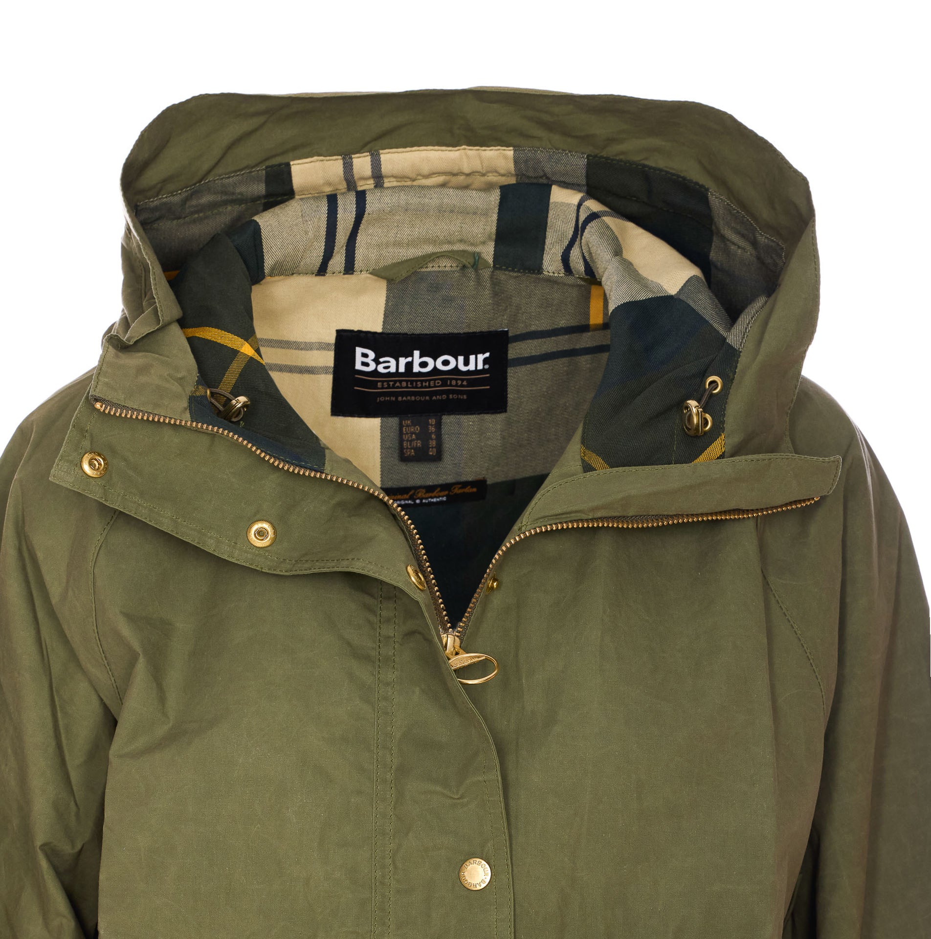 Barbour Jackets Green Cotton