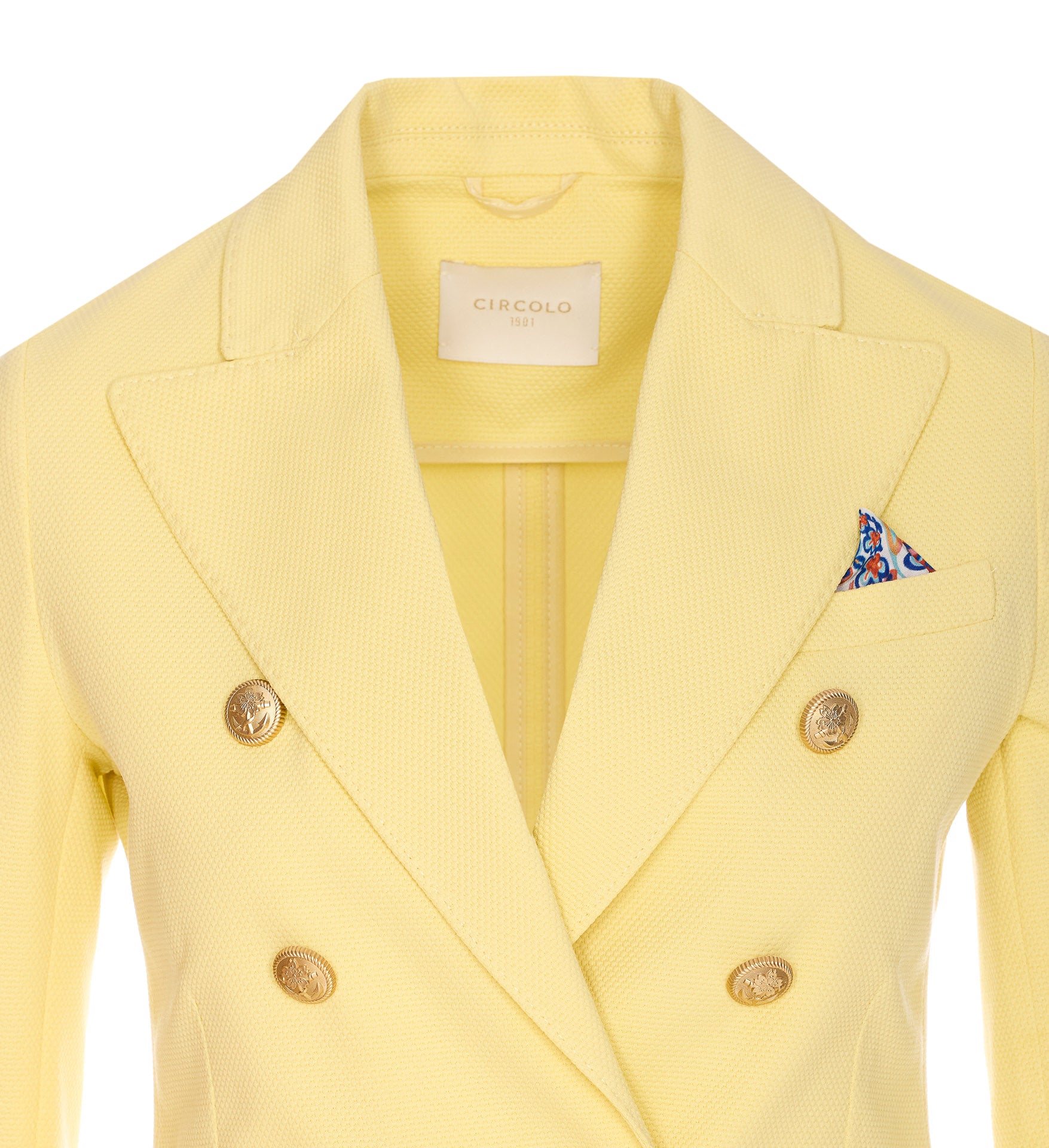 Circolo 1901 Jackets Yellow Cotton