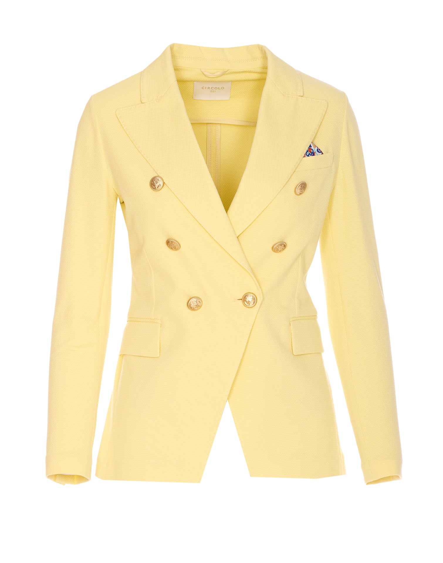 Circolo 1901 Jackets Yellow Cotton