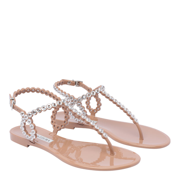Aquazzura Sandals Pink Rubber/rubber Sole