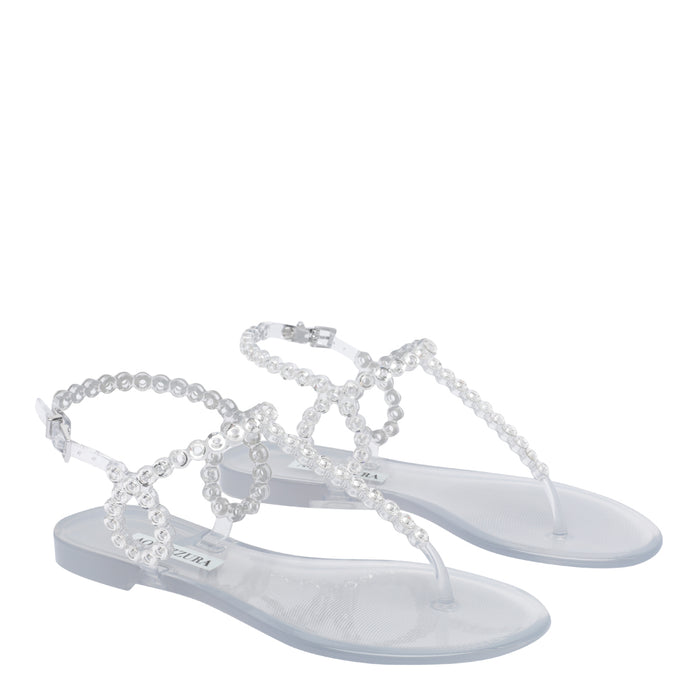 Aquazzura Sandals Transparent Rubber/rubber Sole