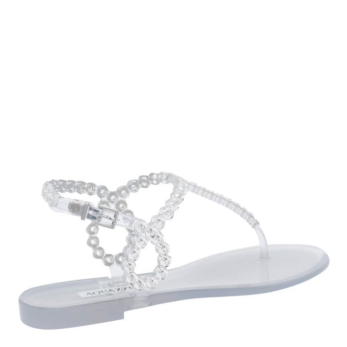 Aquazzura Sandals Transparent Rubber/rubber Sole