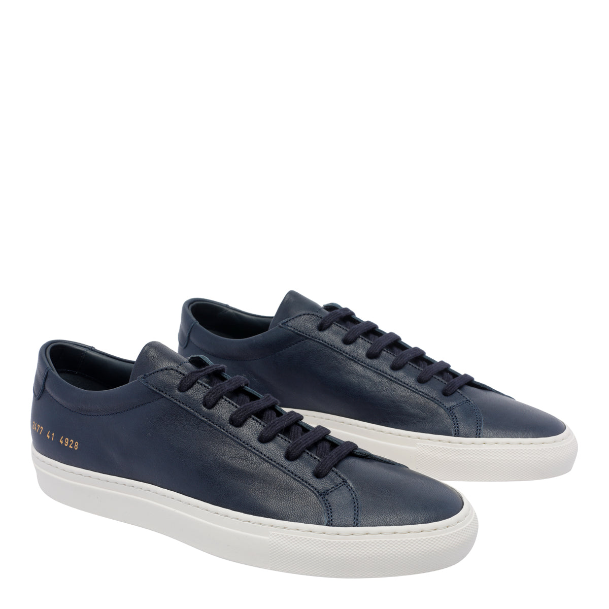 Common Projects Sneakers Blue Calf Leather/rubber Sole