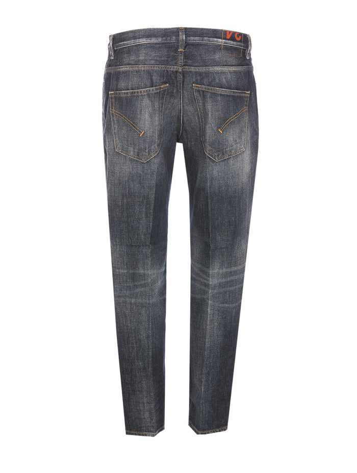 Dondup Trousers Grey Cotton