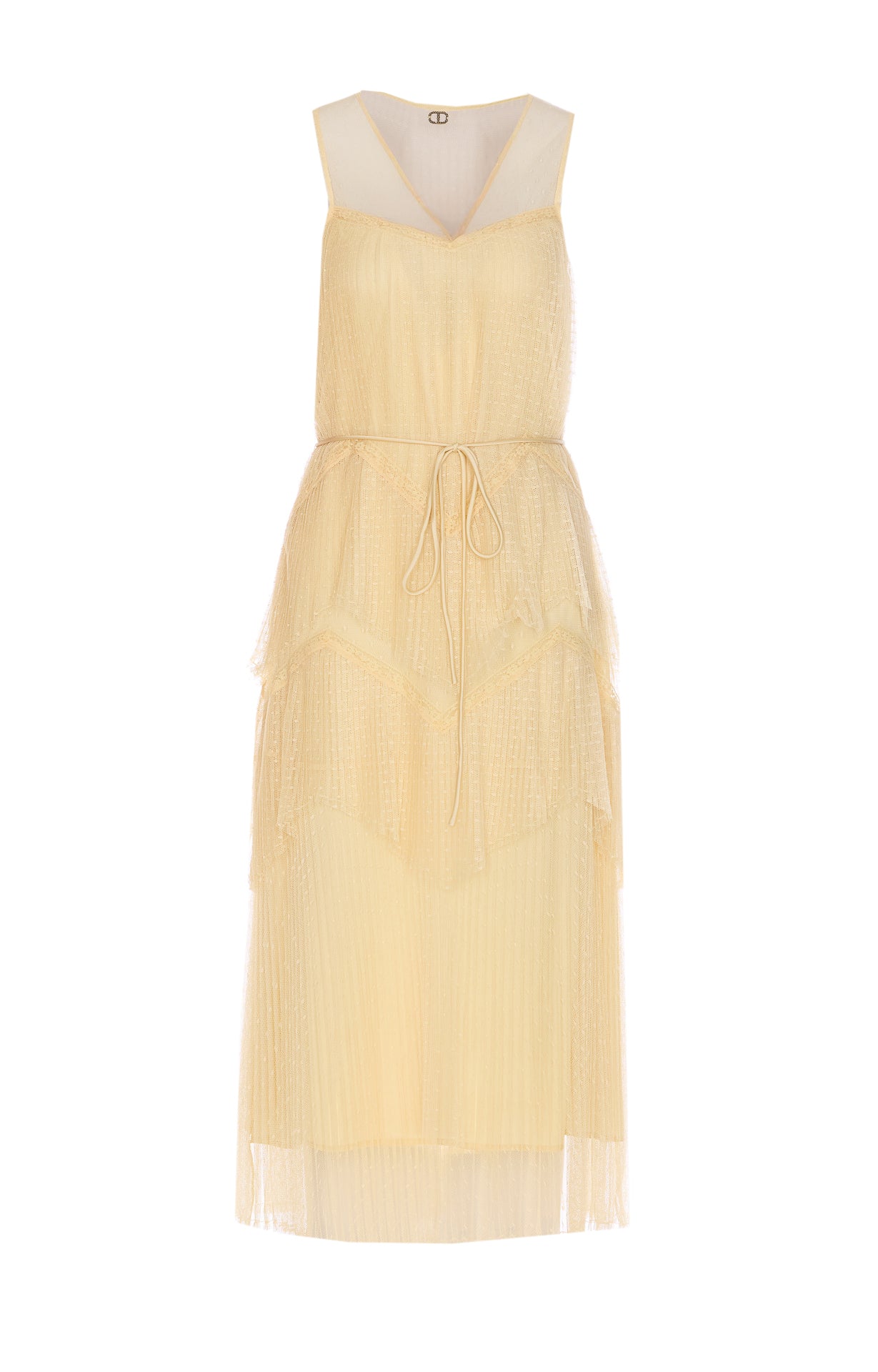 Twin-Set Dresses Yellow Polyester