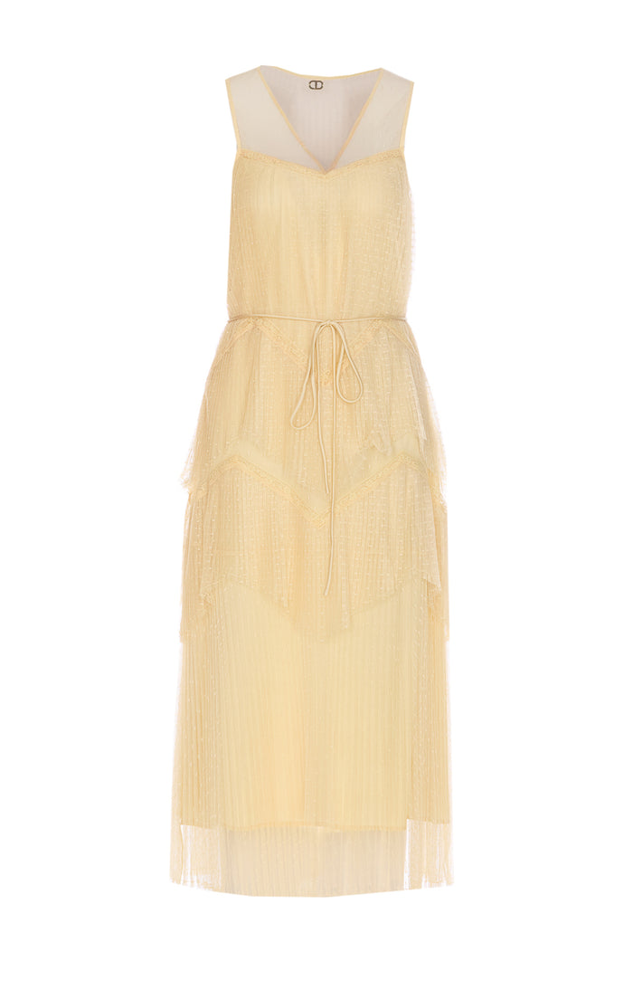 Twin-Set Dresses Yellow Polyester
